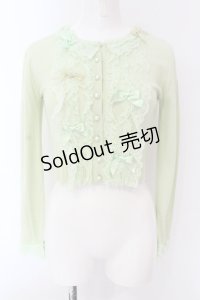 JESUS DIAMANTE / リボントリアノンカーデ 38 マカロンミント O-25-03-17-031-JE-TO-IG-OS