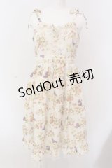 axes femme / フルーツ柄キャミワンピース M アイボリー O-25-03-17-043-AX-OP-IG-OS