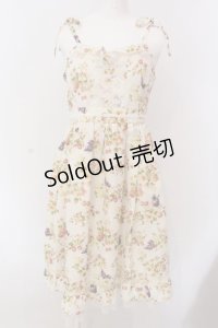 axes femme / フルーツ柄キャミワンピース M アイボリー O-25-03-17-043-AX-OP-IG-OS