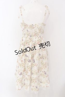 画像3: axes femme / フルーツ柄キャミワンピース M アイボリー O-25-03-17-043-AX-OP-IG-OS