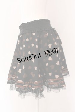 画像2: Tralala / ハートシフォンミニスカート  クロ×ブラウン O-25-03-17-046-LO-SK-IG-OS