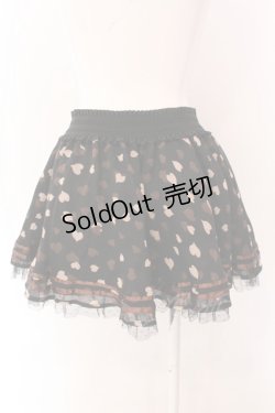画像3: Tralala / ハートシフォンミニスカート  クロ×ブラウン O-25-03-17-046-LO-SK-IG-OS