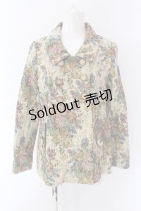 axes femme / ゴブランダブルボタンジャケット M ベージュ O-25-03-17-052-AX-JA-IG-OS