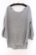 Ank Rouge / オーバーニット  グレー O-25-03-17-060-CA-TO-IG-ZT092