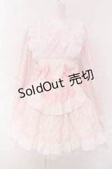 途川少女 / うさぎ柄着物ワンピース M ピンク×シロ O-25-03-17-005-LO-OP-OW-OS