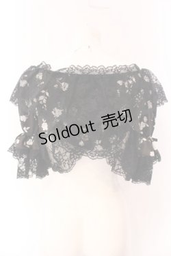 画像3: MARBLE / 花柄ボレロ  ブラック×ホワイト O-25-03-17-065-GO-OP-OW-OS