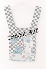 LAND by MILKBOY / ラブ&ベア ニットバッグ  ブラック×ホワイトマルチ O-25-03-17-068-MB-BG-IG-OS