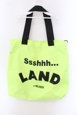 画像2: LAND by MILKBOY / ネオンロゴバッグ  ネオンイエロー O-25-03-17-069-MB-BG-IG-OS