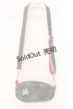 画像2: MINT NeKO / ポールのてかてかショルダーバッグ  ブラック×レッド O-25-03-17-071-HN-BG-IG-OS