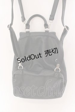 画像3: WORLD WIDE LOVE！(Rydia) / スタッズポケット合皮リュック  ブラック O-25-03-17-073-PU-BG-IG-ZT-K021