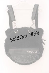 HELL CAT PUNKS / キャトフェイスファーバッグ  ブラック O-25-03-17-074-PU-BG-IG-OS
