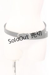 MILKBOY / レザーベルト  ブラック×シルバープリント O-25-03-17-081-MB-ZA-IG-OS