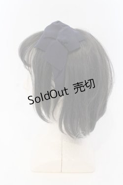 画像3: Jane Marple Dans Le Salon / グログランリボンカチューシャ  ネイビー O-25-03-17-084-JM-AC-IG-OS