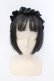 画像1: axes femme / サテンフリルカチューシャ  クロ O-25-03-17-085-AX-AC-IG-OS (1)