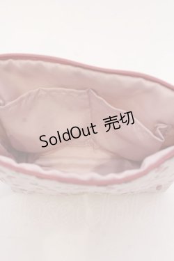 画像3: 【SALE】Maison de FLEUR / イチゴアップリケベーシックポーチ  ピンク O-25-03-17-089-LO-ZA-IG-ZT422-F008