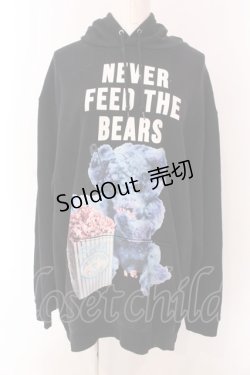 画像1: MILKBOY / NEVER FEED BEAR HOODY  ブラック O-25-03-17-103-MB-TO-YM-OS