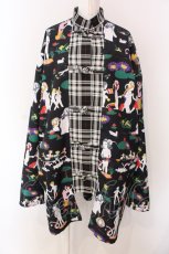 画像1: KIDILL / ×Henry Darger　KUNG-FU SHIRT JACKET F ブラック O-25-03-17-106-PU-CO-YM-ZT-C033 (1)