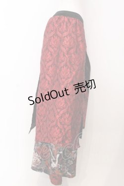 画像3: Qutie Frash / 和柄ワイドパンツ  レッド O-25-03-17-008-QU-PA-IG-OS