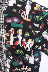 画像2: KIDILL / ×Henry Darger　KUNG-FU SHIRT JACKET F ブラック O-25-03-17-106-PU-CO-YM-ZT-C033 (2)