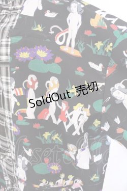 画像2: KIDILL / ×Henry Darger　KUNG-FU SHIRT JACKET F ブラック O-25-03-17-106-PU-CO-YM-ZT-C033
