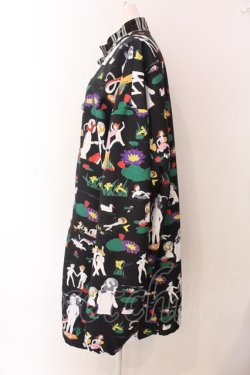 画像3: KIDILL / ×Henry Darger　KUNG-FU SHIRT JACKET F ブラック O-25-03-17-106-PU-CO-YM-OS