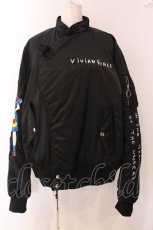 画像1: KIDILL / ×Henry Darger　KUNG-FU MA-1　VIVIAN GIRLS 46 ブラック O-25-03-17-107-PU-CO-YM-ZTC028 (1)