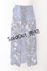 Qutie Frash / リボン袴コルセット  ブルー O-25-03-17-010-QU-SK-IG-OS