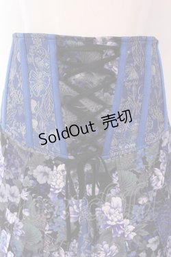 画像2: Qutie Frash / リボン袴コルセット  ブルー O-25-03-17-010-QU-SK-IG-OS