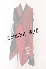 Qutie Frash / チャイナインナーチュニック  レッド×ブラック O-25-03-17-011-QU-TO-IG-OS