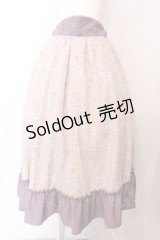 Kurumi Collaboration / 花柄コルセット風スカート LL ラベンダー O-25-03-17-002-LO-SK-OW-OS