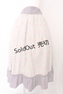 画像1: Kurumi Collaboration / 花柄コルセット風スカート LL ラベンダー O-25-03-17-002-LO-SK-OW-OS