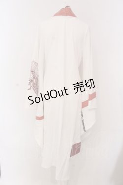 画像4: Qutie Frash / 3店舗限定カラー着物カーデ  ホワイト×レッド O-25-03-17-014-QU-JA-OW-OS