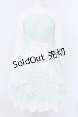 南柯 （海外ロリィタ） / ジャガードチャイナワンピース S ミント×シロ O-25-03-18-001-LO-OP-IG-OS