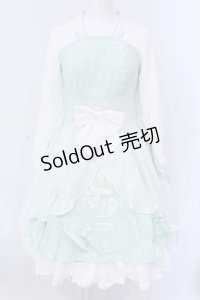 南柯 （海外ロリィタ） / ジャガードチャイナワンピース S ミント×シロ O-25-03-18-001-LO-OP-IG-OS