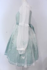 画像3: 南鹿鳴（海外ロリィタ） / Butterfly Dream Embroidery　ワンピース S ミント×シロ O-25-03-18-006-LO-OP-IG-ZY (3)