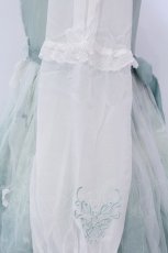 画像4: 南鹿鳴（海外ロリィタ） / Butterfly Dream Embroidery　ワンピース S ミント×シロ O-25-03-18-006-LO-OP-IG-ZY (4)