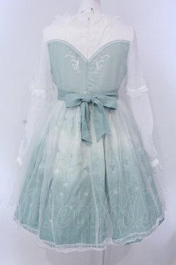 画像5: 南鹿鳴（海外ロリィタ） / Butterfly Dream Embroidery　ワンピース S ミント×シロ O-25-03-18-006-LO-OP-IG-OS