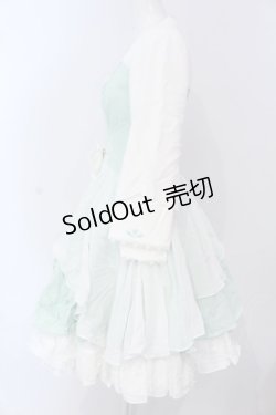 画像4: 南柯 （海外ロリィタ） / ジャガードチャイナワンピース S ミント×シロ O-25-03-18-001-LO-OP-IG-OS