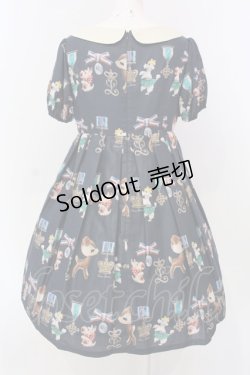 画像3: Leur Getter / バンビ&ブローチ袖付ワンピース  ネイビー O-25-03-18-009-LU-OP-IG-OS