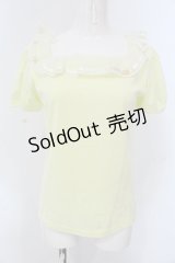 Leur Getter / セーラーフリルカットソー  イエロー O-25-03-18-012-LU-TO-IG-OS