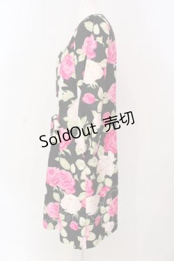 画像2: JESUS DIAMANTE / フェリエワンピ 38 プリンセスJAPONローズ柄 O-25-03-18-013-JE-OP-IG-ZY