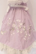 画像4: 【SALE】南柯 （海外ロリィタ） / チャイナボタン刺繍ジャンパースカート ブラウスワンピースセット S ラベンダー×シロ O-25-03-18-002-LO-OP-IG-ZT024 (4)