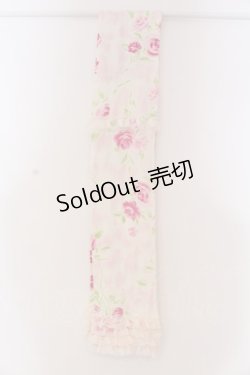 画像3: JESUS DIAMANTE / レースフリルマフラー  復活ぼかし薔薇 O-25-03-18-022-JE-ZA-IG-OS