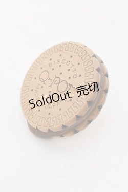 画像1: Q-pot. / Round Choco Biscuitリング  ブラウン O-25-03-18-024-QP-AC-IG-OS