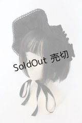 axes femme kawaii / ベルベットドールハーフボンネット  クロ O-25-03-20-027-AX-AC-IG-OS