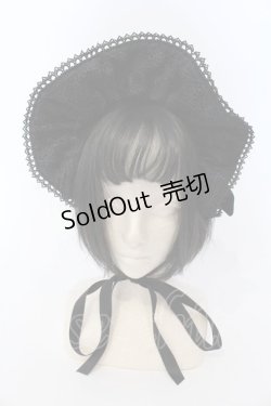 画像2: axes femme kawaii / ベルベットドールハーフボンネット  クロ O-25-03-20-027-AX-AC-IG-OS