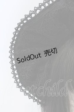 画像3: axes femme kawaii / ベルベットドールハーフボンネット  クロ O-25-03-20-027-AX-AC-IG-OS