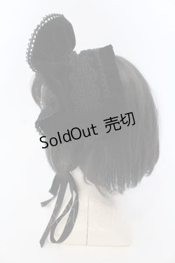 画像4: axes femme kawaii / ベルベットドールハーフボンネット  クロ O-25-03-20-027-AX-AC-IG-OS