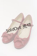 Leur Getter / 本革リボンシューズ 24.5ｃｍ ワイン O-25-03-20-029-LU-ZA-OW-OS