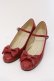 画像1: Leur Getter / 本革リボンシューズ 24.5ｃｍ ワイン O-25-03-20-029-LU-ZA-OW-OS (1)